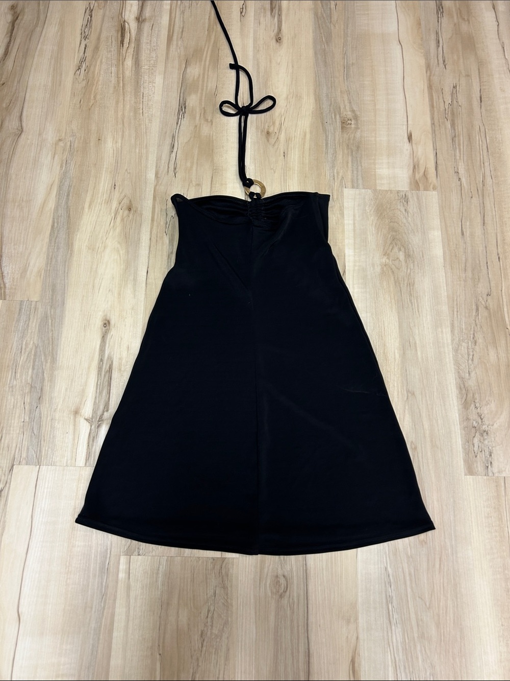 Ralph Lauren Strapless Black Summer Dress with Removable Halter image 3